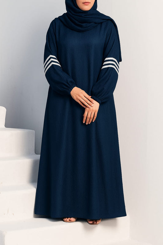 Navy Aura Modest Abaya